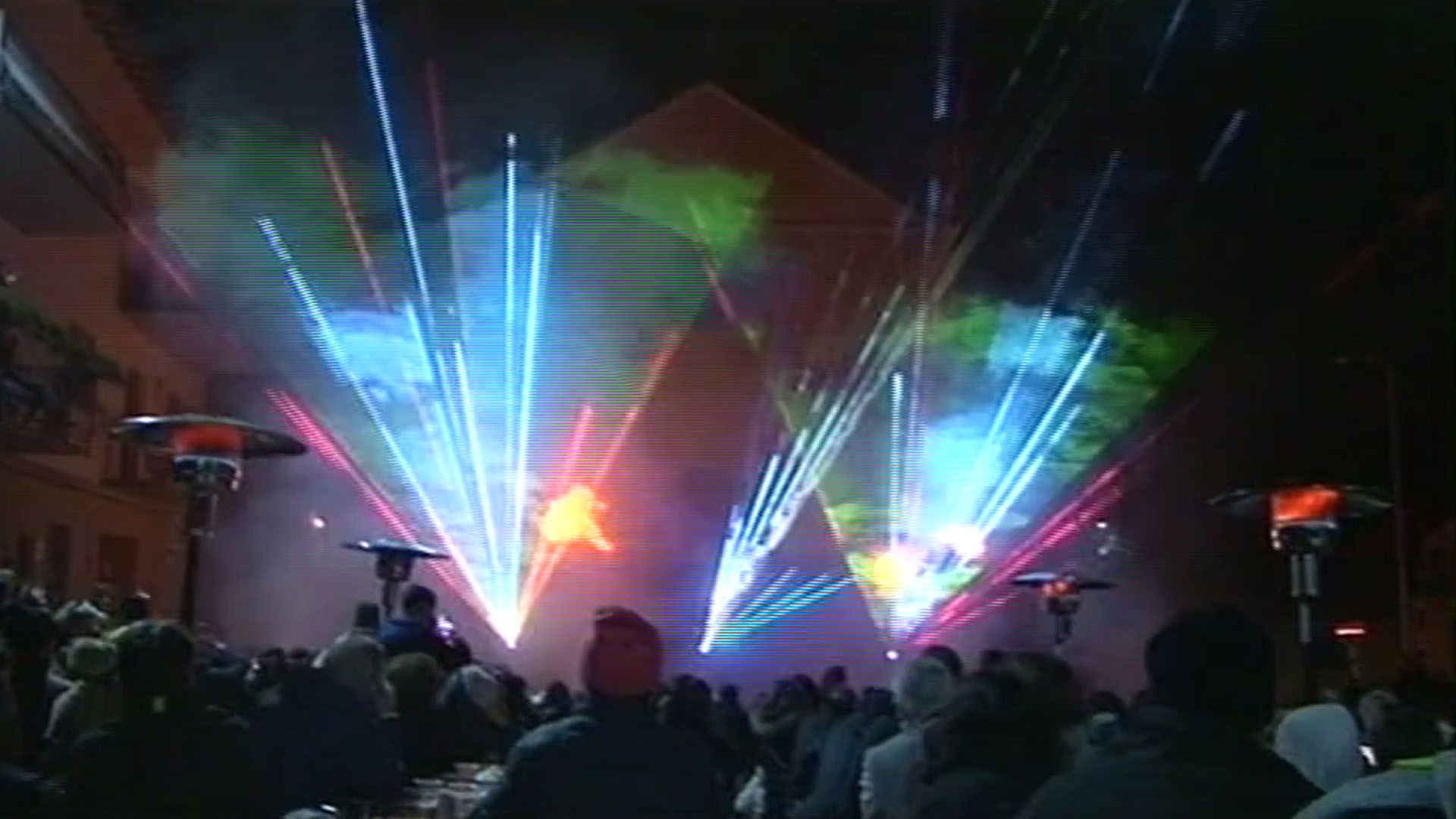 Il laser show di Fonteno e la cena dei City Angels
