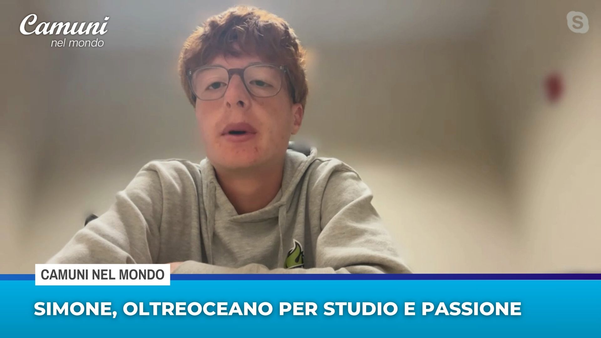 Simone, oltreoceano per studio e passione