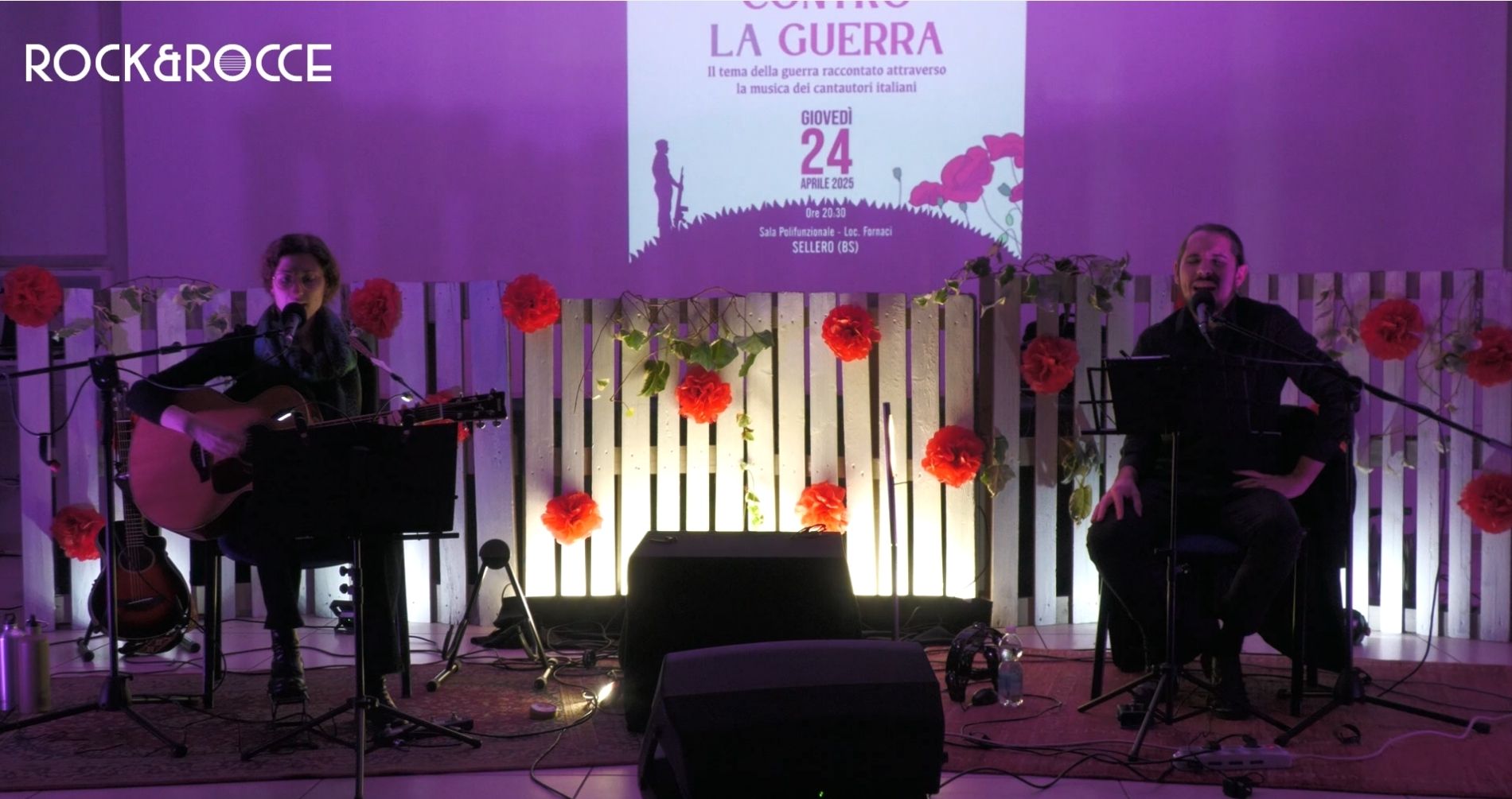 Diego Ghenzi e Roberta Selva: ''Canzoni contro la guerra''