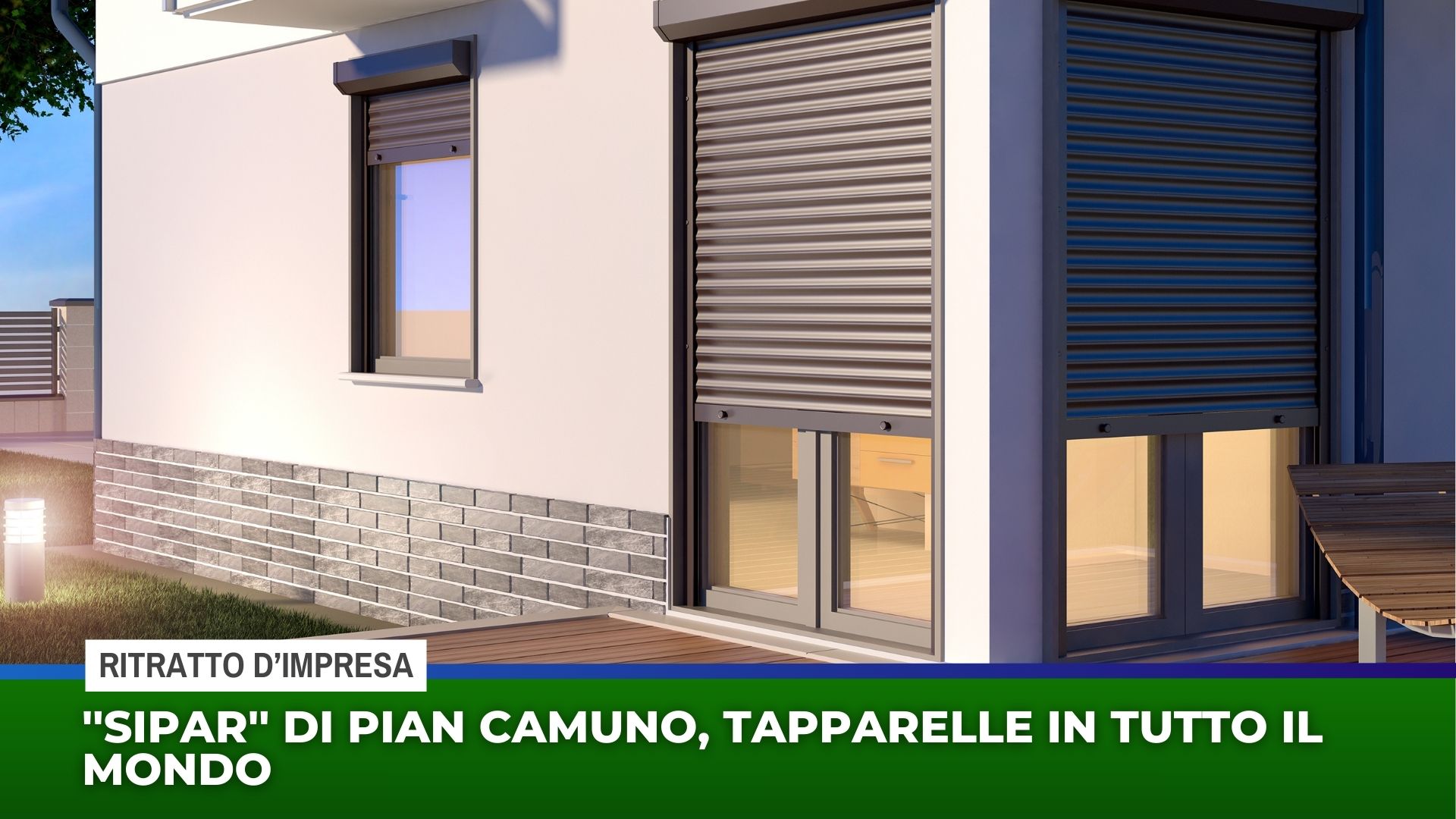 ''Sipar'' di Pian Camuno, tapparelle in tutto il mondo