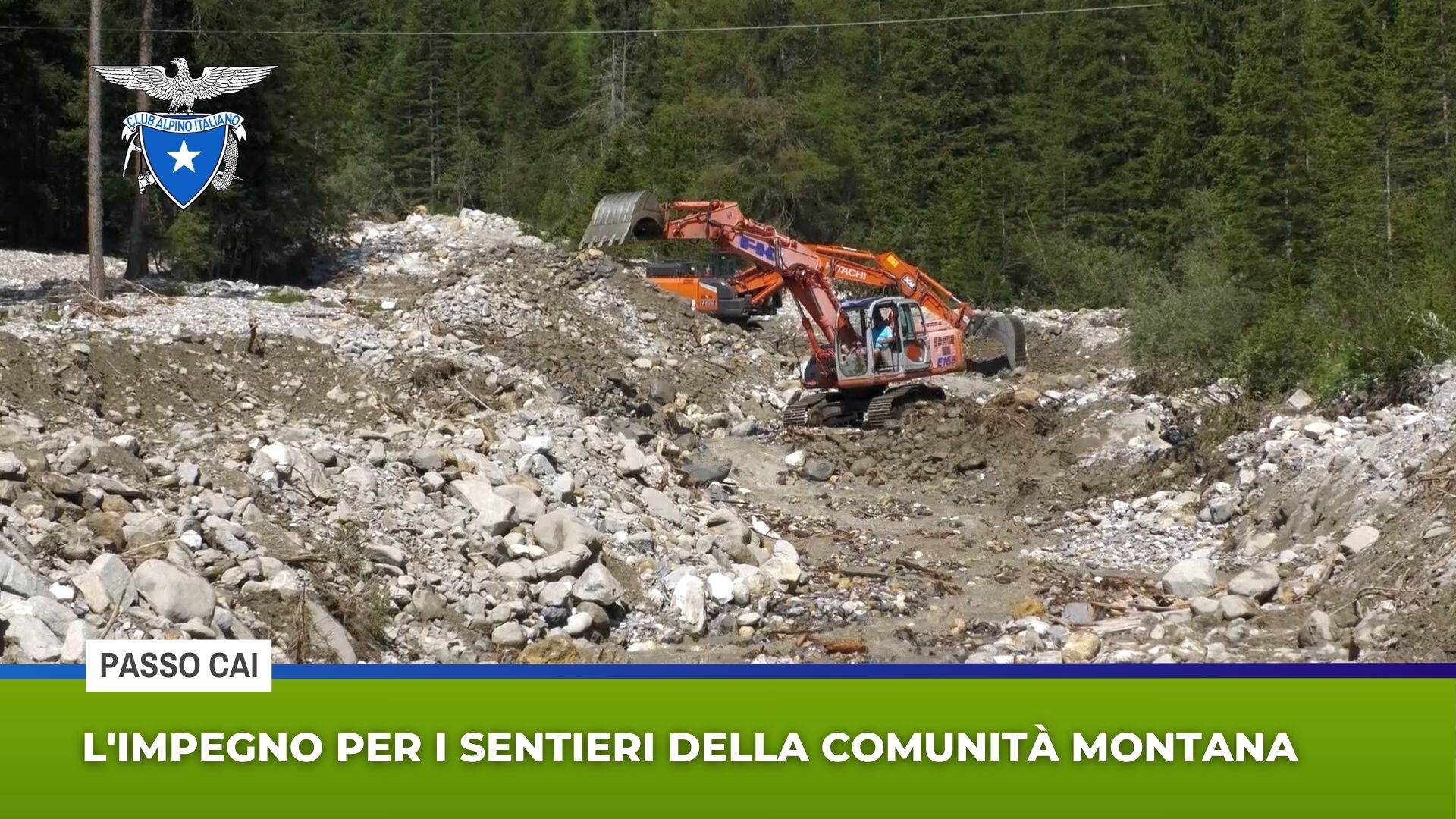 L'impegno per i sentieri della comunità montana