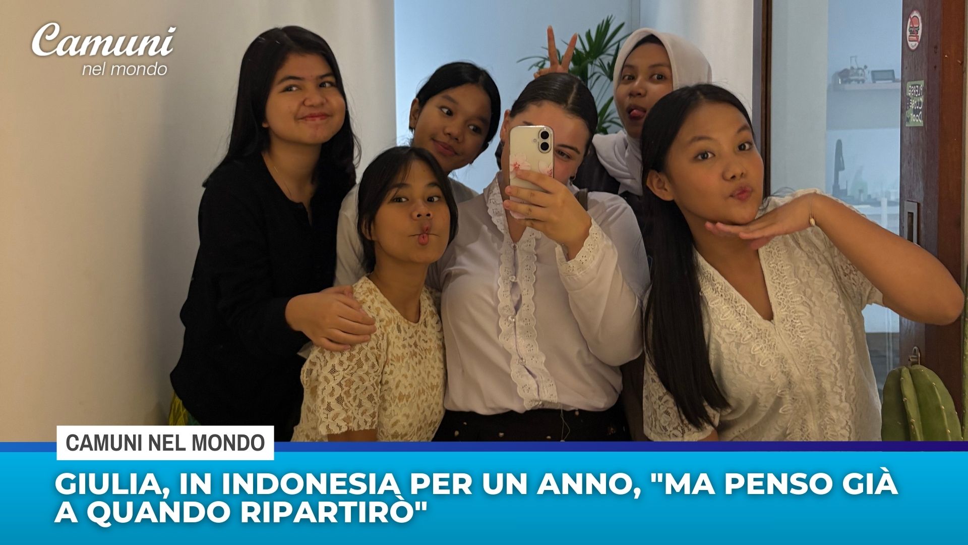 Giulia, in Indonesia per un anno, ''ma penso già a quando ripartirò''