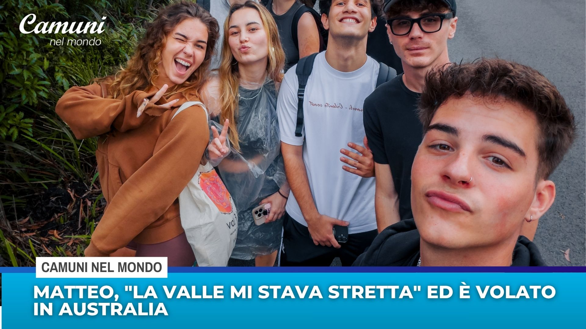 Matteo, ''la valle mi stava stretta'' ed è volato in Australia