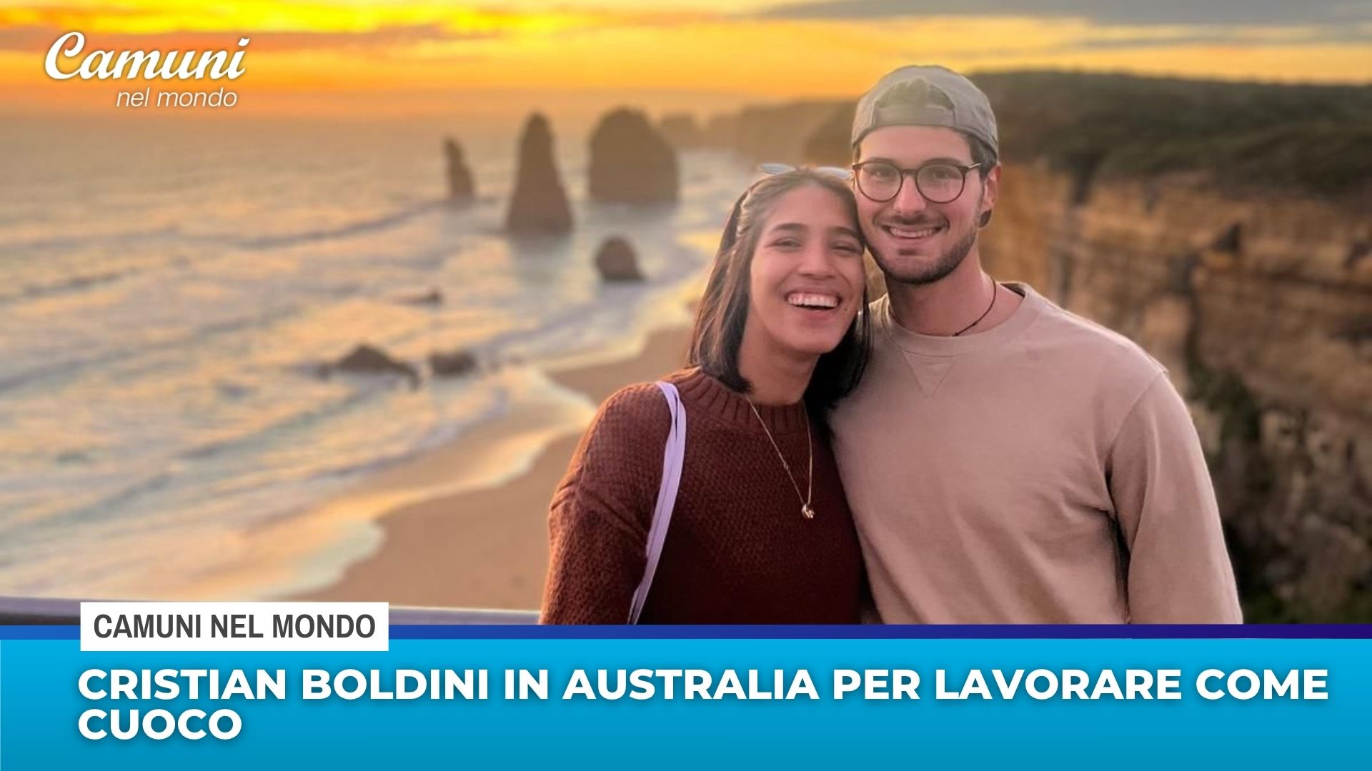 Cristian Boldini in Australia per lavorare come cuoco