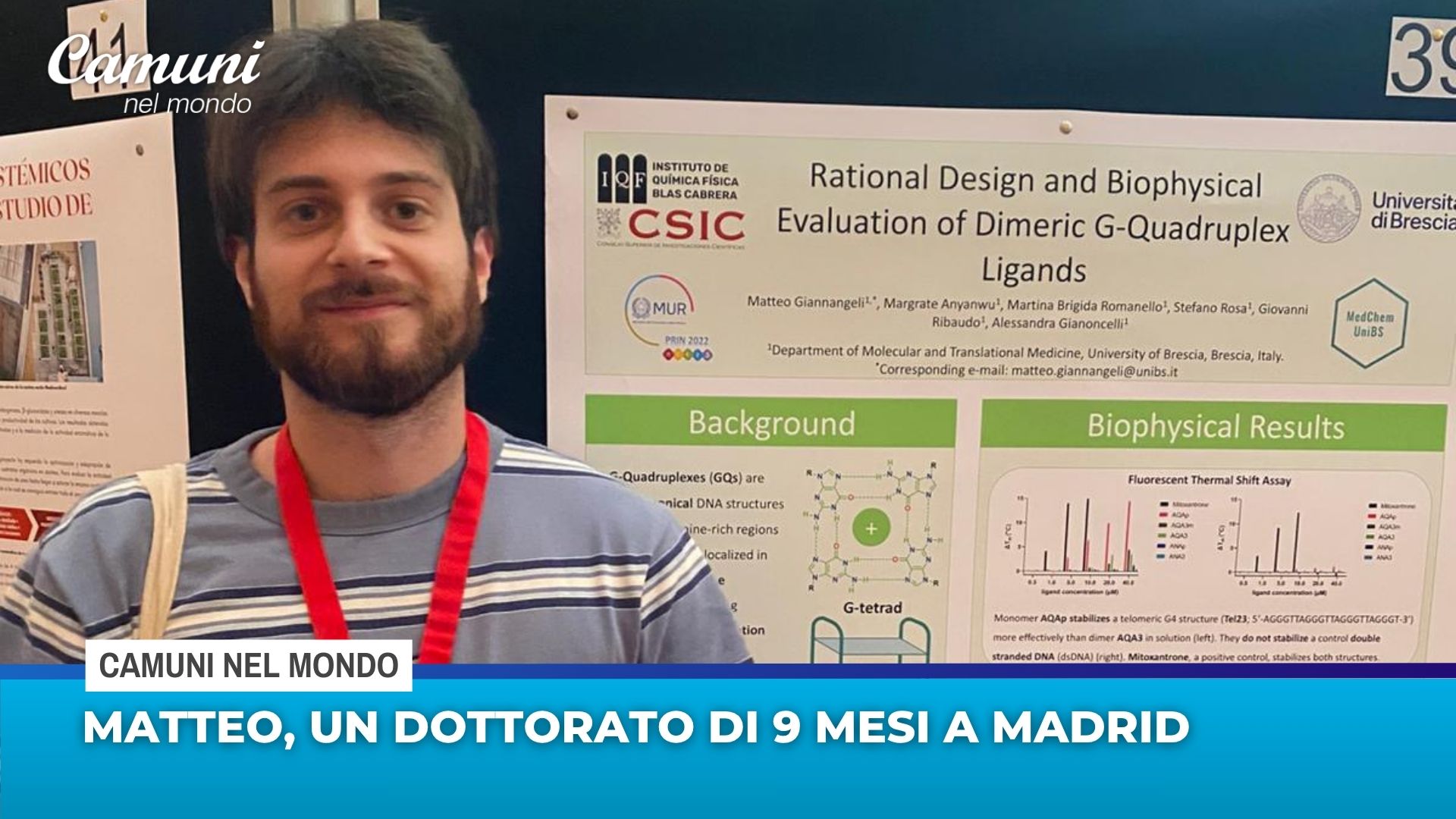 Matteo, un dottorato di 9 mesi a Madrid