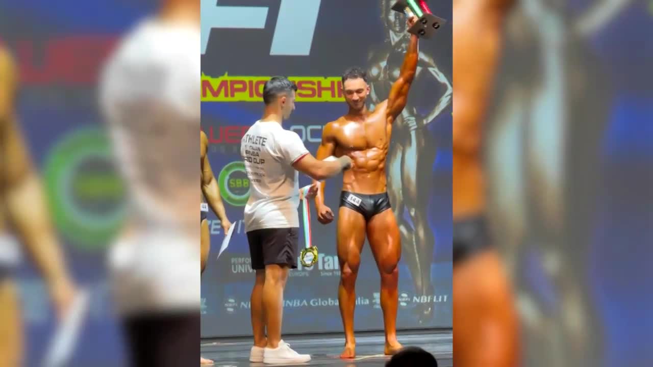 Bodybuilding: Federico Giudici medaglia d'oro a Firenze