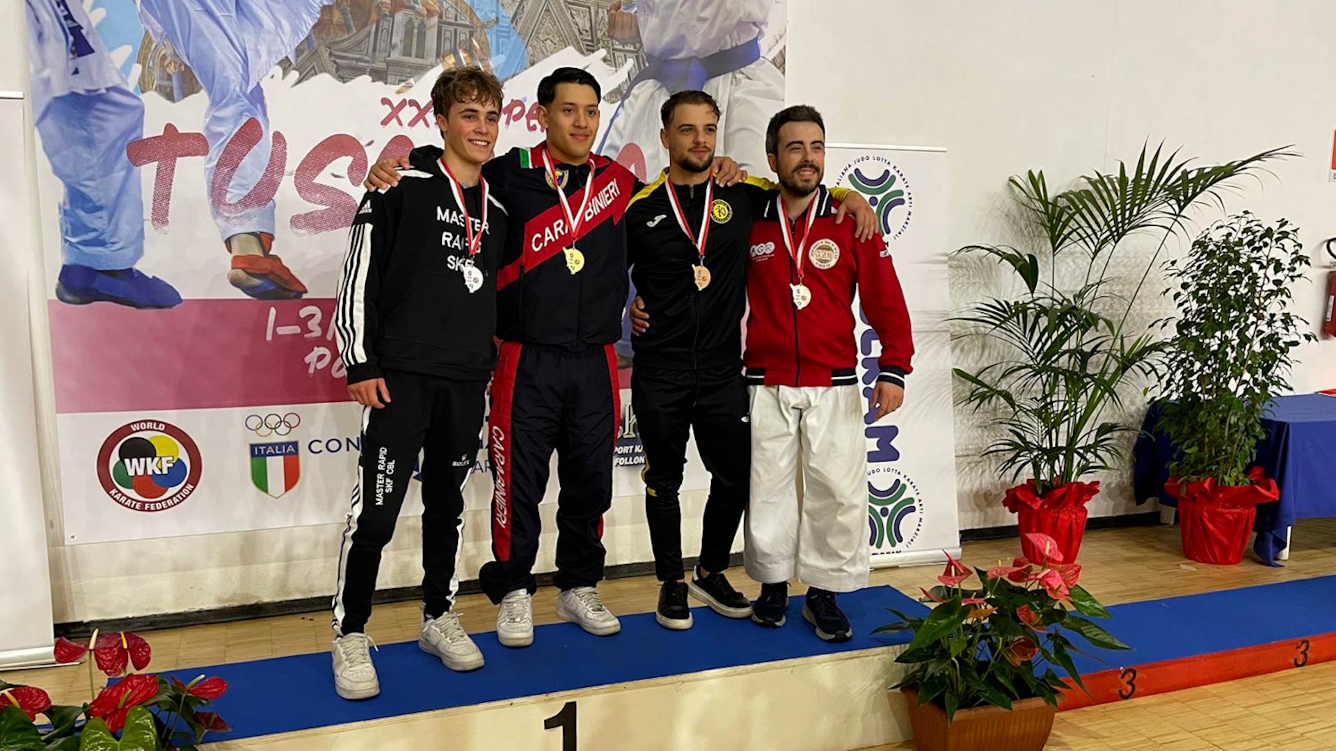 11 medaglie per il Karate Master Rapid all'Open di Follonica