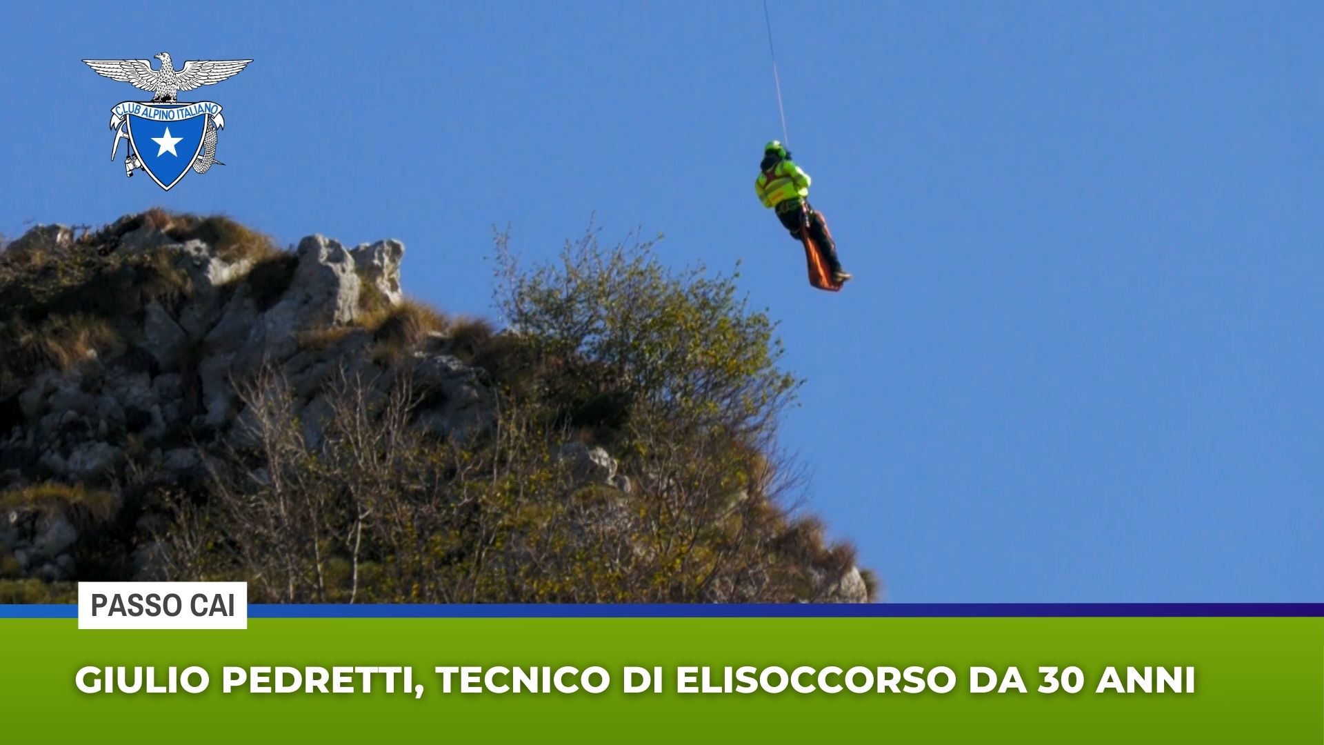 Giulio Pedretti, tecnico di elisoccorso da 30 anni